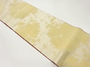 格子模様織出しリバーシブル全通袋帯